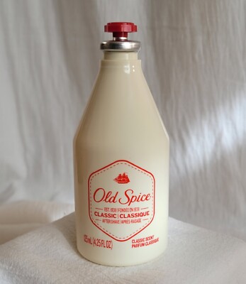 Old Spice Men's After Shave Clean Classic Scent UNBOXED 4.25oz  (3 bottles)