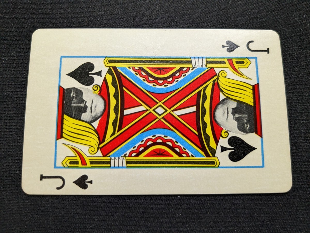 1966 Ed-U-Cards Green Hornet Playing Card # Jack of Spades (EX/NM