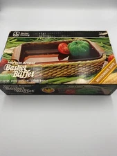 Brand New Anchor Hocking Harvest Amber Basket Buffet