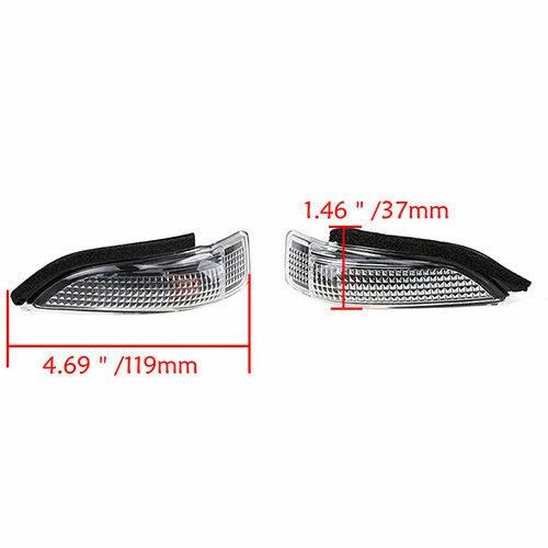 Luces LED de señal de giro para espejo retrovisor lateral de puerta 2 piezas para Toyota Scion iM Corolla 2013-17 Foto 4 de 4