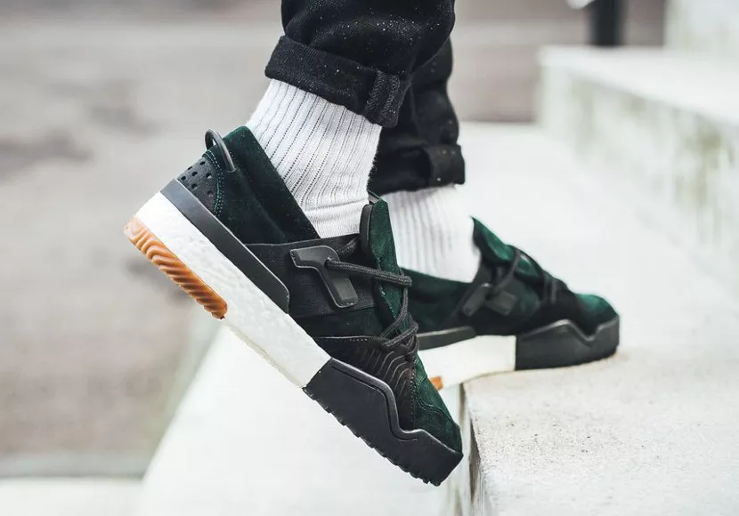 adidas Boost Alexander Wang x AW Low &#039;Green Night&#039; Black GUM DA9309 sz |