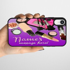 Personalised Salon iPhone Case Slim Silicone Phone Cover All Model Make Up SH112