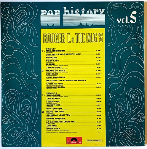 Booker T & THE MG'S Pop History vol.5 - 2 X LP Vinyl Polydor 2612016 - Picture 2 of 4