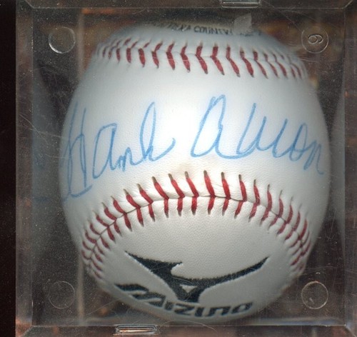 Hank Aaron & Sadaharu Oh & Lou Brock Autographed Mizuno Baseball JSA LOA - Picture 6 of 8