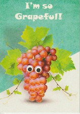 THANK YOU Card ~ * GRAPEFUL * ~ 100% Earth friendly materials ~ Made in USA!
