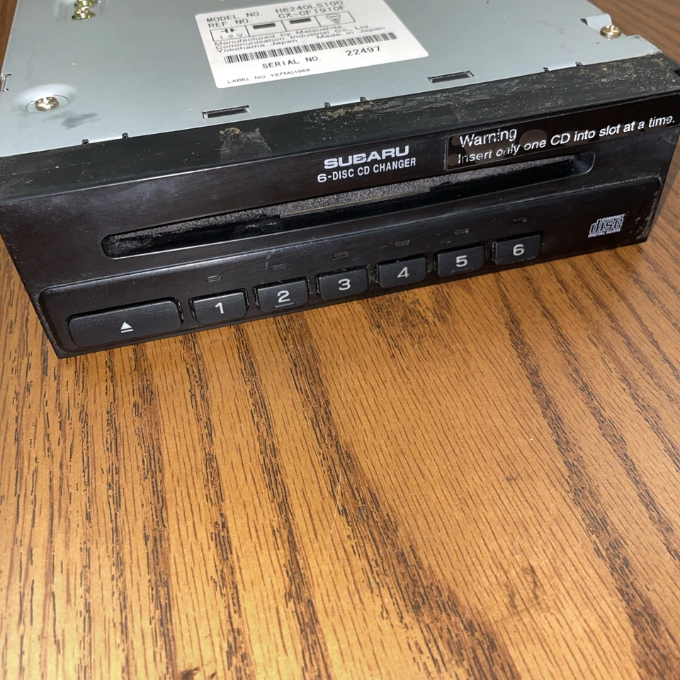 2000 2004 Legacy 2003 2005 Baja 2001 2002 Forester 6 discos cambiador de CD en tablero OEM Foto 2 de 4