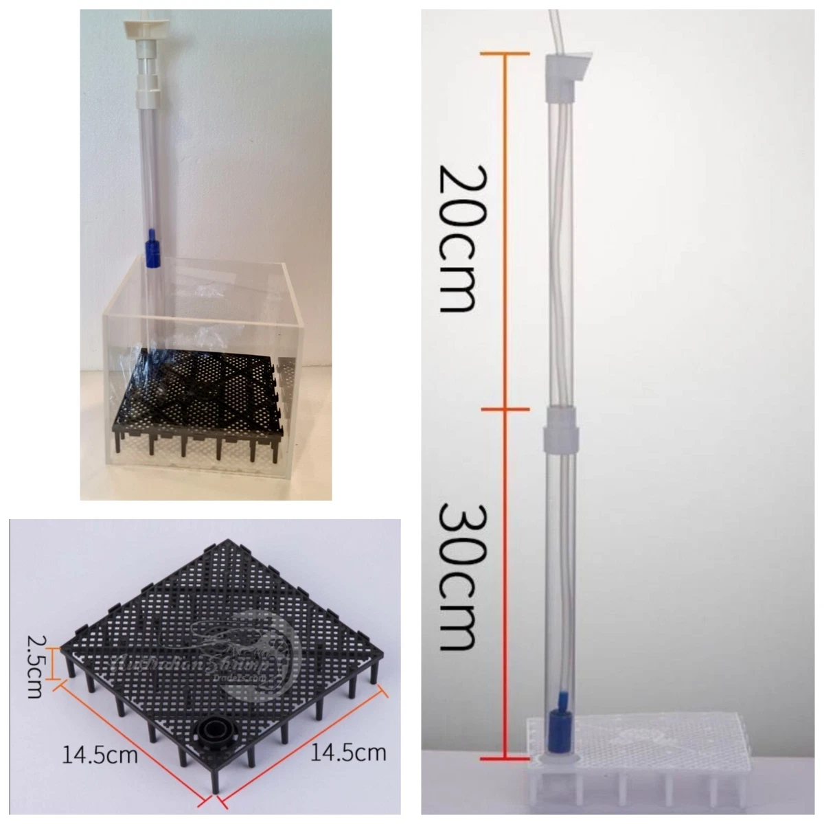 Undergravel clearance filter parts