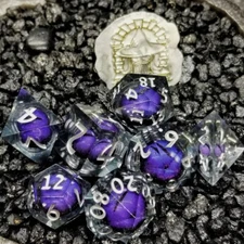 Sage's Eye of the Purple Serpent Jiggling Liquid Core Polyhedral Dice Set