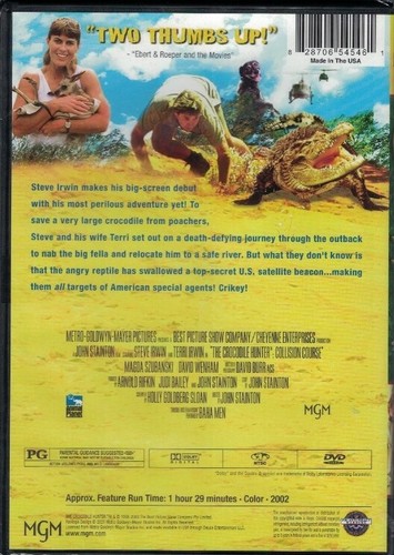 The Crocodile Hunter: Collision Course - DVD - 2002 MGM - Steve Irwin - Picture 2 of 2