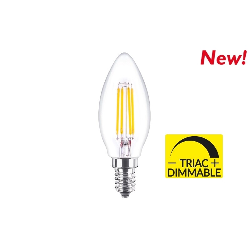 Oliva LED Filamento Dimmerabile TRIAC 4W NOVA LINE LFDL40C PACK 10 PZ