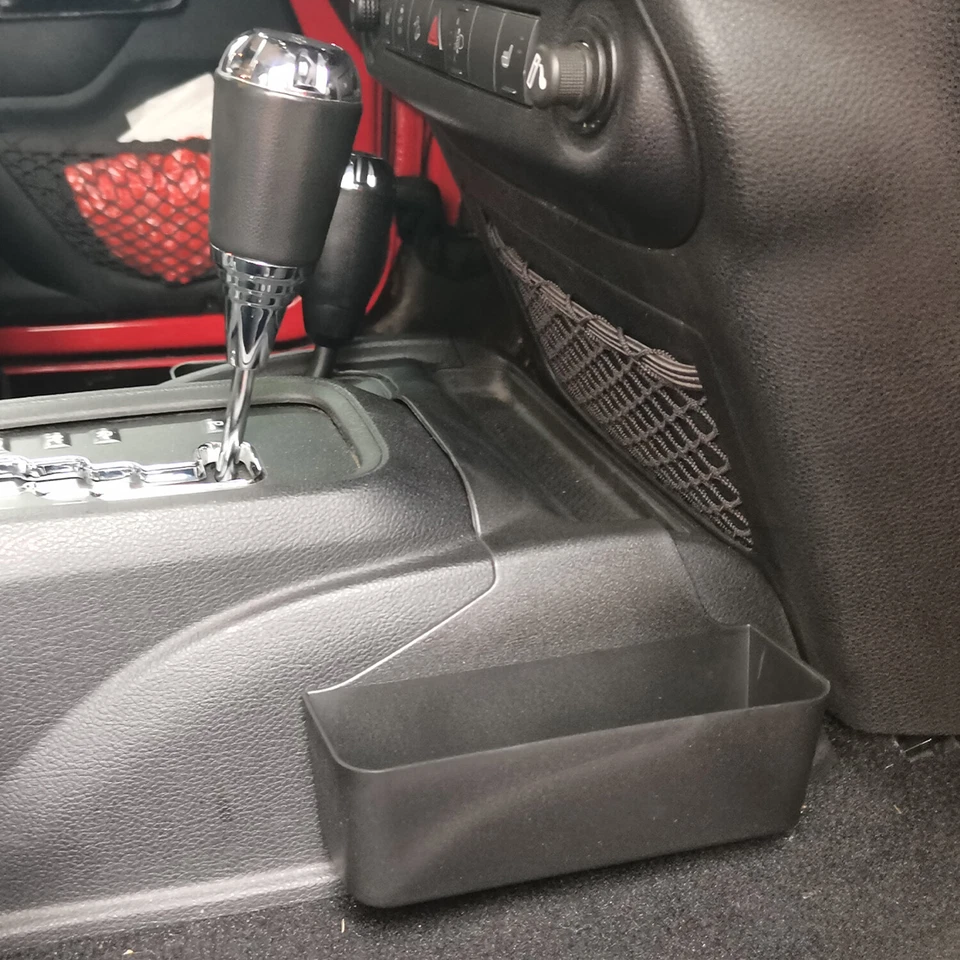 For 2/4Door Jeep Wrangler JK 2012-2017 Center Gear Shift Side Storage Box Tray - Imagem 3 de 4