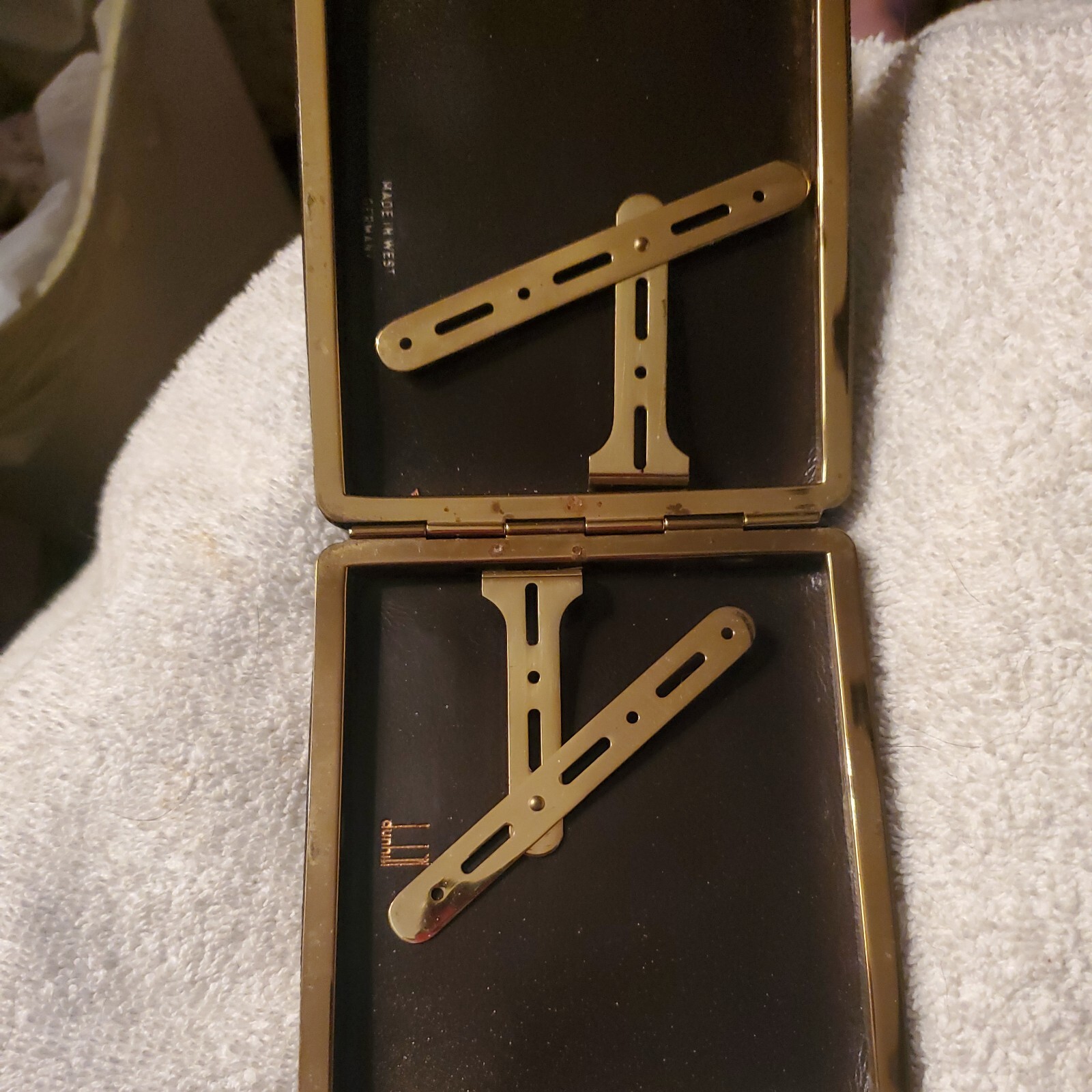 Vtg royce cigarette cigarillos genuine leather case holder west germany Dunhill