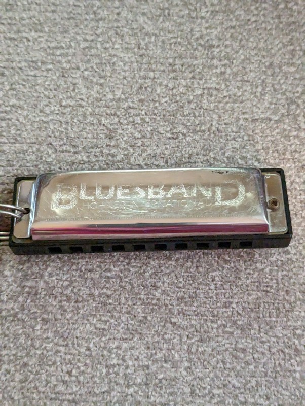 Hohner International BluesBand Harmonica Key of C, 10 Holes, Stainless Steel.