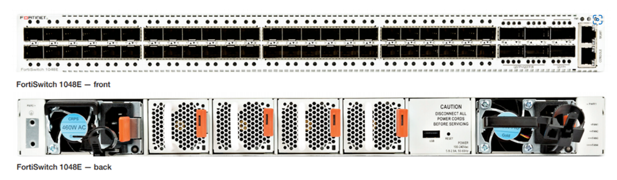 Fortinet FortiSwitch FS-1048E Layer 2/3 FortiGate 48 x GE/10GE SFP