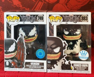Funko Pop Winged Venom #749 (PIAB) & Venomized Kingpin #883 (Funko