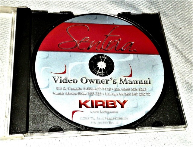 Multi Language DVD Owners Manual for Kirby Sentria G10 261506 NICE