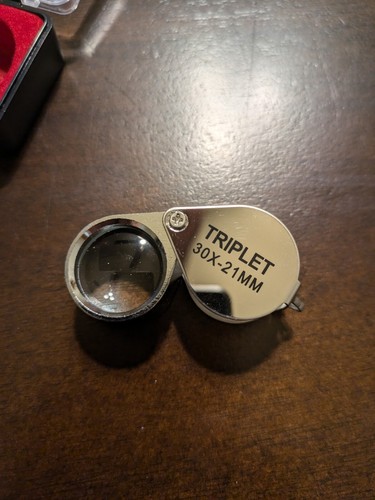 Silver Jewelers Loupe 10X - 30X Optical Magnifying Glass Lens Metal Us Ship - Picture 4 of 7