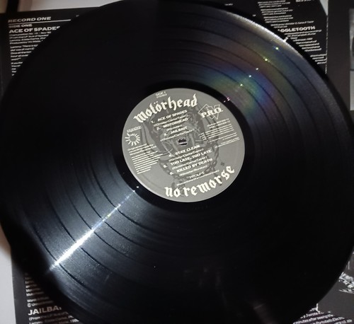 1984New Original Leather Cover 'Motörhead No Remorse' Album NearMint Condition - Foto 14 di 16