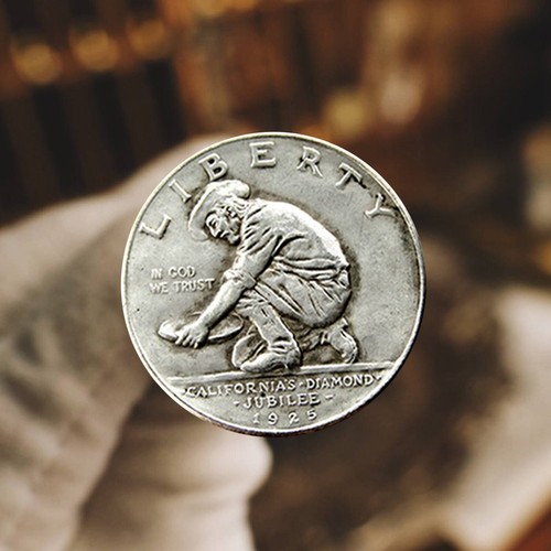 1925 Stati Uniti Moneta rara da collezione mezza vecchia vintage storica/cultura americana - Foto 8 di 8