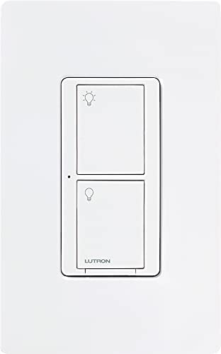 Беспроводной настенный выключатель освещения и управление вентилятором Lutron PD-5WS-DV-WH 5A Caseta