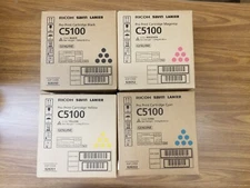 Genuine Ricoh Savin Lanier Toner SET K,M,C,Y C5100  828350 828351 828352 828353
