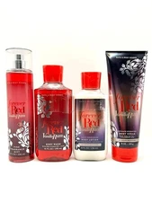 Bath & Body Works Forever Red Vanilla Rum Body Wash/Lotion/Cream/Mist Gift Sets
