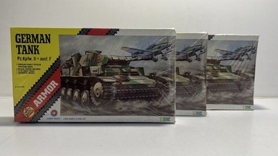 3x1/72 AHM Kit German Tank Pz. Kpfw. III AUSF Kit 1974 #K555 Vintage SEALED