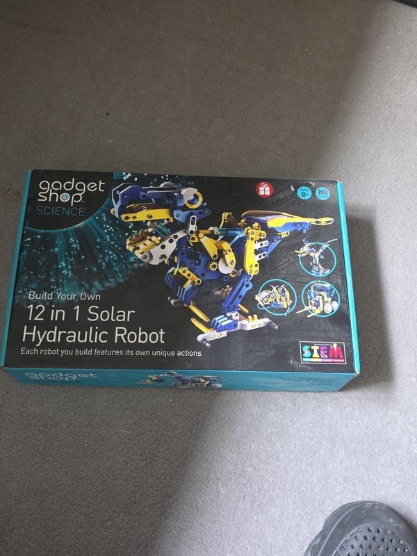 Gadget Shop 12-in-1 Solar Hydraulic Robot Kit Science, Engineering & Technology