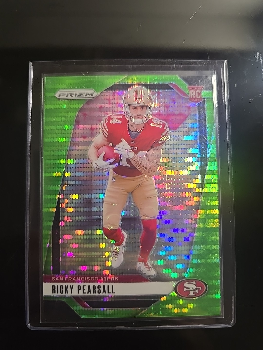 2024 Panini Prizm - Rookies Ricky Pearsall #383 Neon Green Pulsar Prizm (RC)