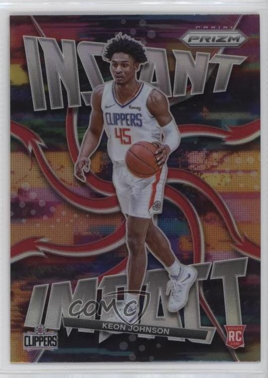 2021-22 Panini Prizm Instant Impact Silver Prizm Keon Johnson #5 Rookie RC 0e52