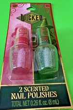 Wicked 2 Pack Sparkle Nail Polish Set Watermelon Strawberry Scented  Fast Ship