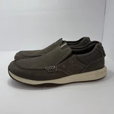 Men's Clarks, Sailview Step Boat Shoe 26176977 Taupe Nubuck SYNTHETIC