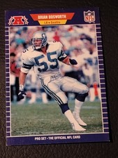 1989 Pro Set Football - #391 Brian Bosworth - Seattle Seahawks 