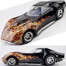 AFX 22051 1968 Chevy Corvette L88 427 Black Flame Mega G HO Slot Car AFX22051