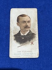 1888 N28 Allen & Ginter Billiards George Slosson Sports Card Tobacco Low Grade