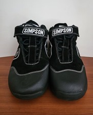 Simpson Pit Box Racing Shoes Black Size 11