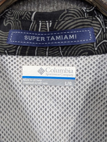 Columbia PFG Super Tamiami Shirt Mens Large Omni Shade Vented Fishing Marlin - Picture 3 of 14