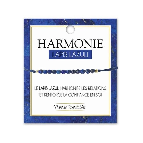 Bracelet lapis-lazuli véritable pour apaiser le stress au bureau