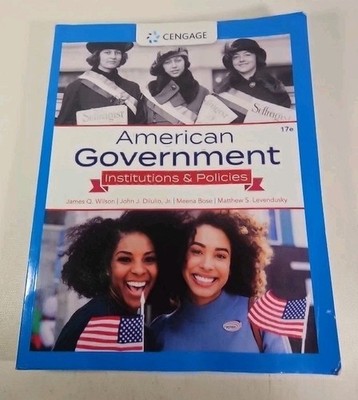 Cengage American Government: Institutions & Policies Good Condition
