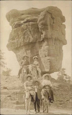 MANITOU CO Paul Goerke & Son People on Donkeys VINTAGE FASHION RPPC