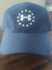 Under Armour Freedom Stars Logo Hat  One Size Blue USA Baseball Cap