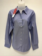 Cutter & Buck Womens XXL Blue Long Sleeve Button-Up Shirt New