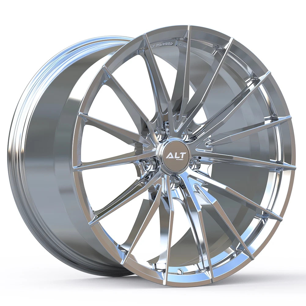 20"/20" ALT-8 Mono Block Forged Chrome Wheels for Audi R8 Gen 1