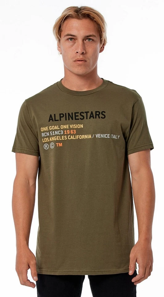 Camiseta Alpinestars Quest masculina manga curta verde - Imagem 2 de 2