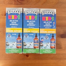 Sovereign Silver Kids Bio-Active Silver Hydrosol Daily Immune Support 3 pack