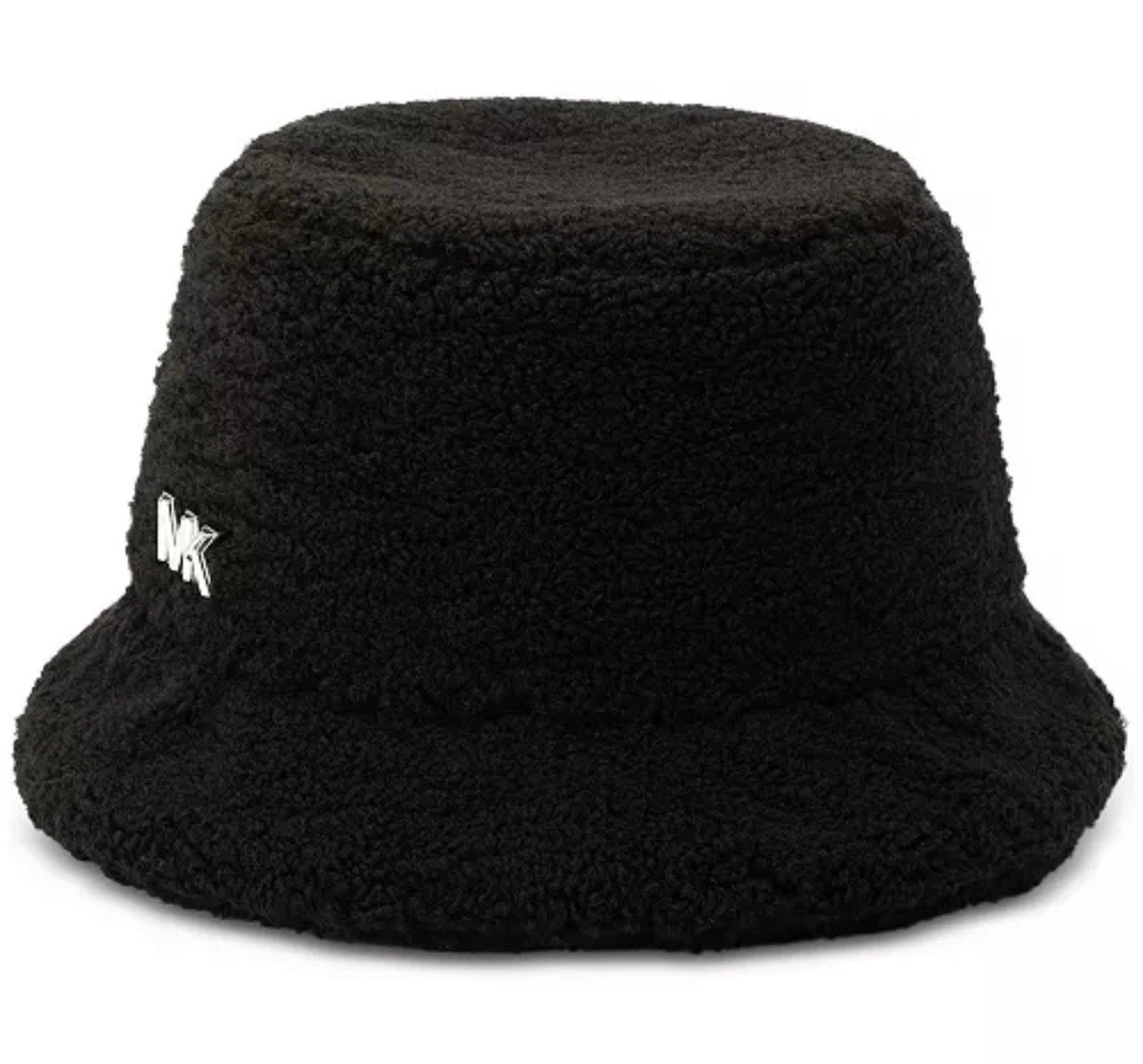 MICHAEL Michael Women's Black M/L Fuzzy Fleece Logo Bucket Hat