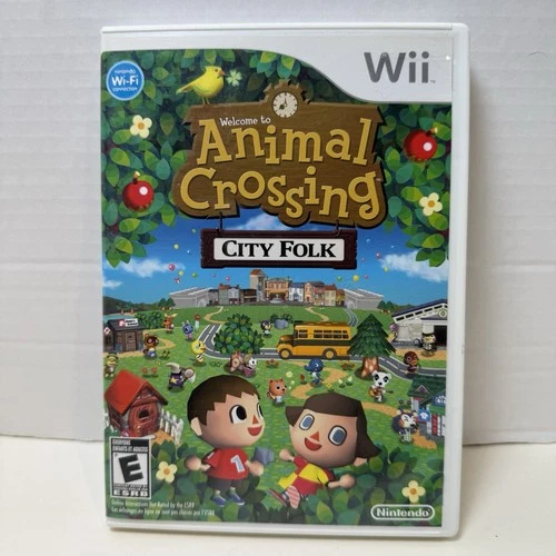 Animal Crossing City Folk (Nintendo Wii) CIB Complete Tested Working