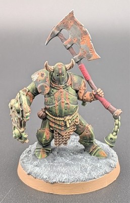 Warhammer 40k Chaos Death Guard Plague Marine - Pro Painted Mini