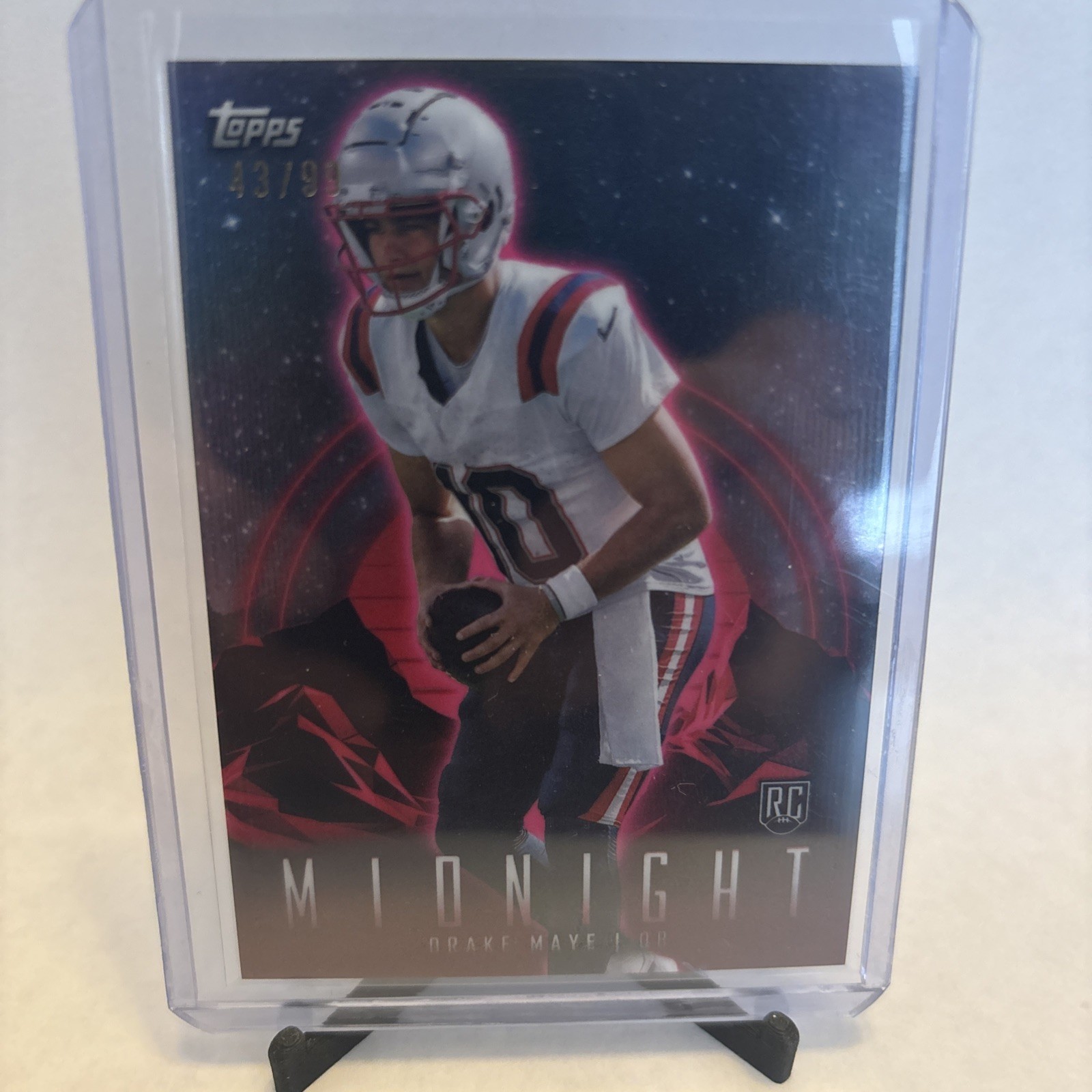 2024 Topps Midnight Twilight 43/99 Drake Maye #62 Rookie RC
