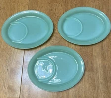 Jadeite Fire King Jadeite Divided Snack Plate Oval | Fire King HTF!! / RARE!